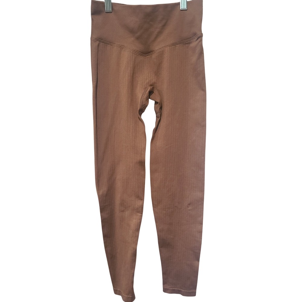PINK Victoria's Secret Active Ribbed‎ V-Front Leggings Brown X